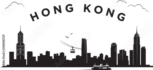 Photography Hong Kong Travel Destination Vector
