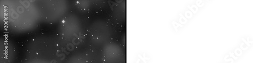 A close up view of dust particles suspended in air on transparent and black background for overlay effect.