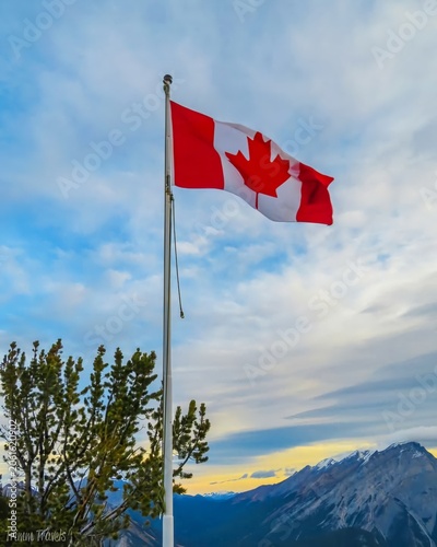 Canadian Flag Waving