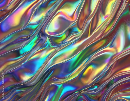 chromatic foil rainbow iridescent colorful metallic neon texture