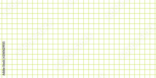 Green square grid pattern transparent background. Geometric graph paper line texture and math notebook sheet layout. Abstract gridline blueprint vector illustration