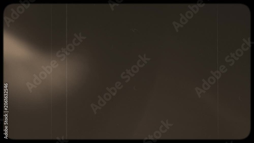 Vintage Scratched Film Frame With Grain, Vignette and Vertical Lines for Cinematic Texture