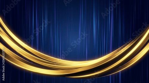 Abstract Light Trails Motion Blur Dark Background Dynamic Energy