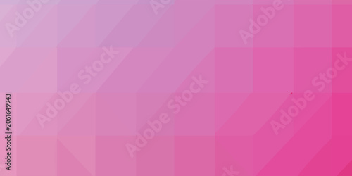 Canvastavla Pink polygonal illustration, which consist of triangles