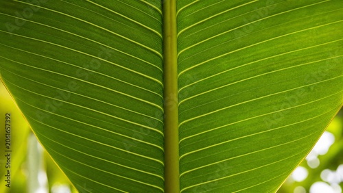 underside. Underside of a large banana leaf showcasing its parallel vein structure. gardening catalogs, home-decor guides, designed for home decor and floral branding, celebrates nature.