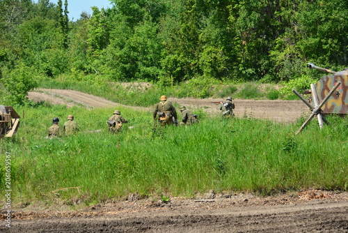 military demonstration of Aquino event in Oshawa, ON, Canada