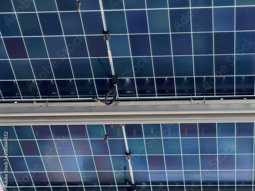 panneaux solaires en diagonale