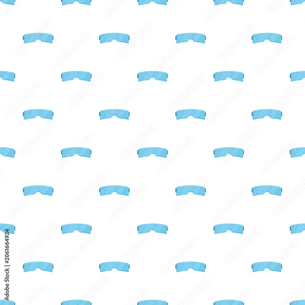 Fototapeta premium Seamless pattern featuring blue safety glasses for workplace eye protection