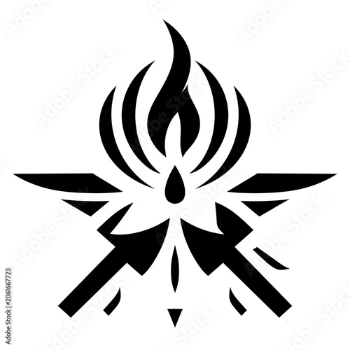 black and white tattoo design
