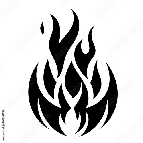 set of fire flames