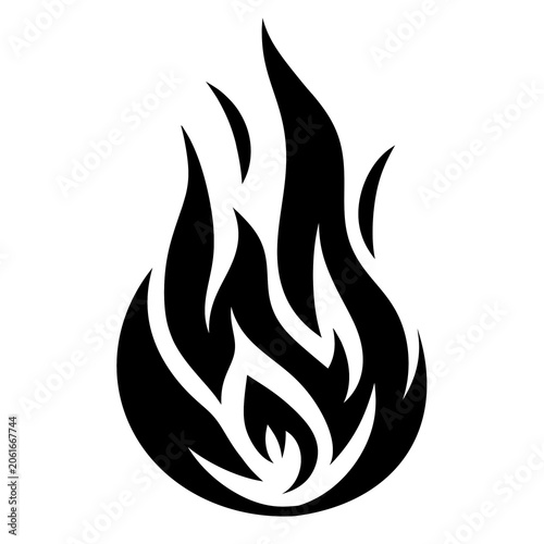 fire flames set