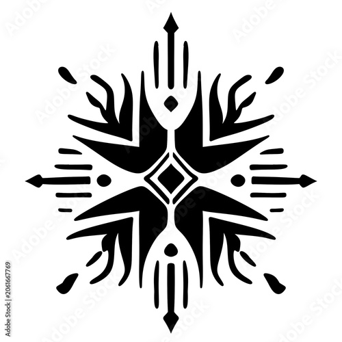 black and white abstract