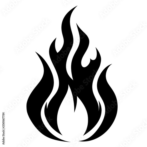 set of fire flames