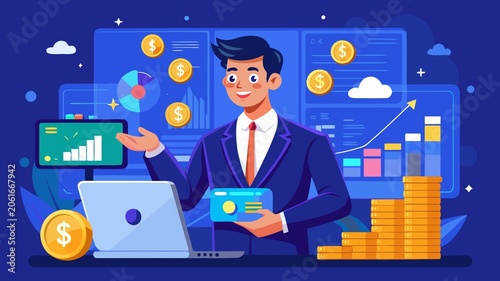 Financial Influencer Explaining Creator Monetization Strategies in the Digital Economy Through Data Driven Investment and Income Growth Concepts