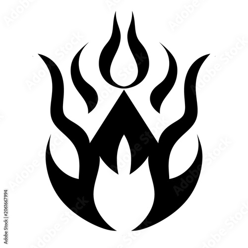 set of fire flames