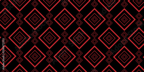 Cuadro en lienzo Ethnic, tribal seamless surface pattern