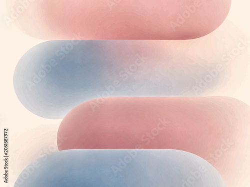 Rounded pastel gradient abstract background