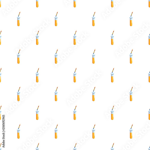 Tableau sur toile Laboratory test tubes and reagent strips creating a medical diagnosis pattern