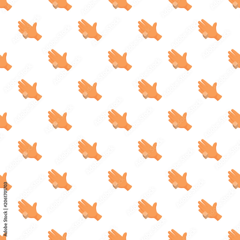 Fototapeta premium Hands holding gaming dice repeating in a seamless pattern design