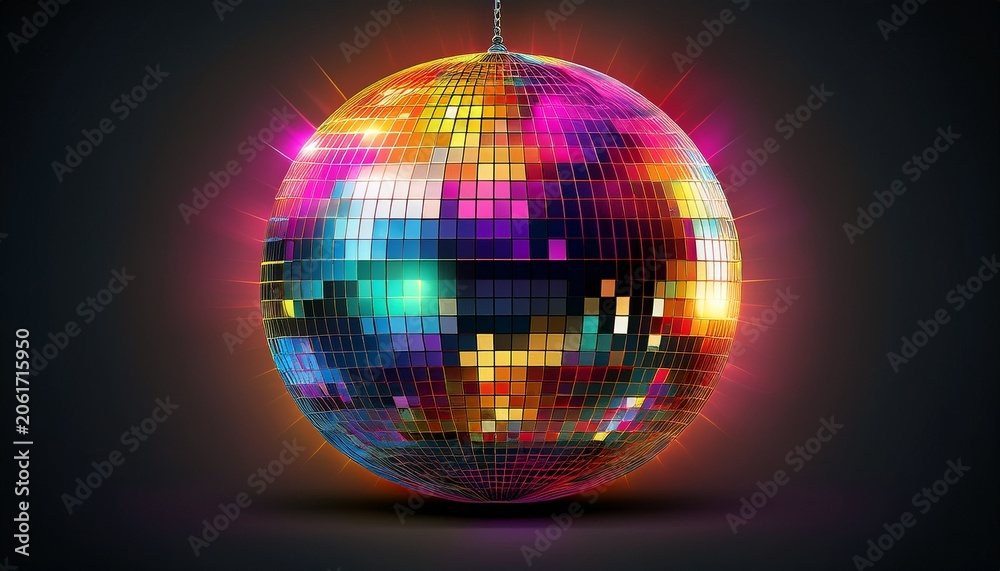 Obraz premium disco ball no background