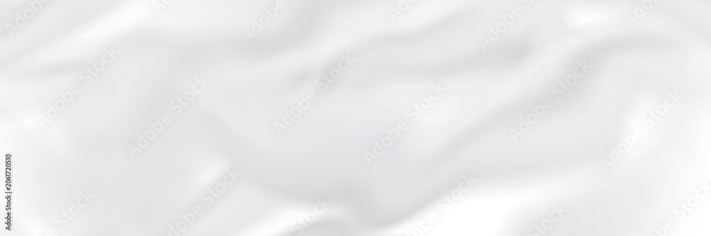 Fototapeta premium White gray satin texture that is white silver fabric silk panorama background with beautiful soft blur pattern natural.
