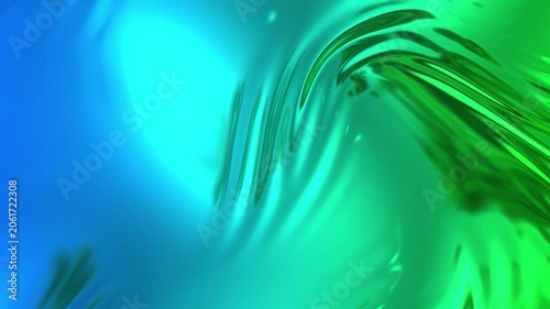 Cinematic Abstract Animation: Metallic Foil Forms Dynamic Ripples and Folds. Ideal for backgrounds or overlays.