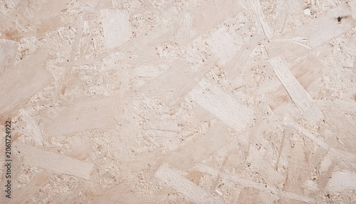 white particleboard chipboard background with grainy texture of medium density fiberboard mdf particle presses wooden panel osb oriented strand board in light beige brown cream sepia color