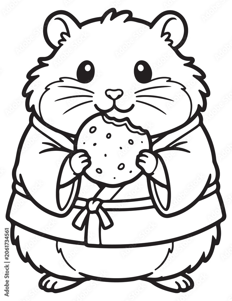Fototapeta premium Fuzzy Hygge coloring pages