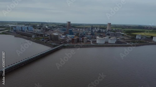 Drone. Oil refinery. Hull.UK 