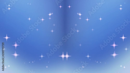 sparkling stars on blue background