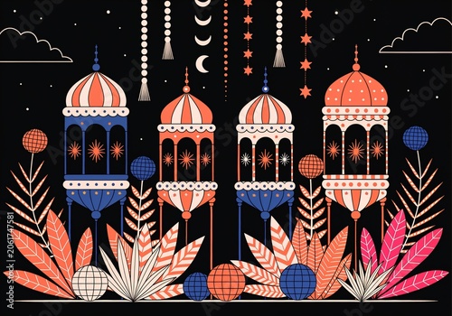 Elegant Lanterns And Floral Design For Festive Nights And Celebrations