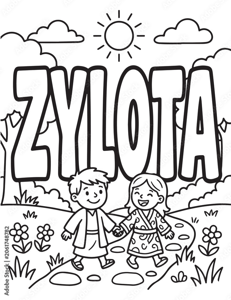 Obraz premium Zylota coloring pages