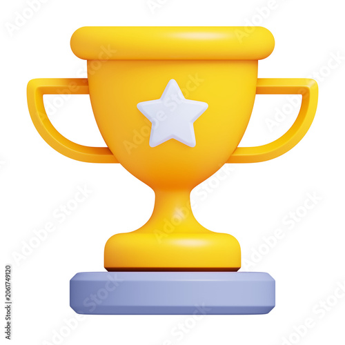Trophy Achievement 3D Icon