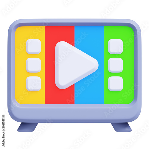 Video Entertainment 3D Icon