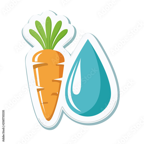 Eco-friendly light bulb with plant icon