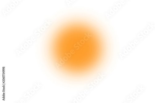 Obraz na plátne Vibrant orange glow isolated on transparent background