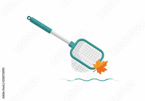 Kids Swimming Pool with Net and Leaf