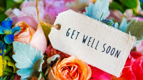 Fotografía Floral Get Well Soon message