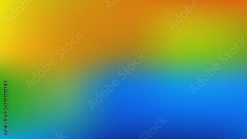 Canvastavla Abstract colorful gradient background with noise texture, vibrant blend of yello