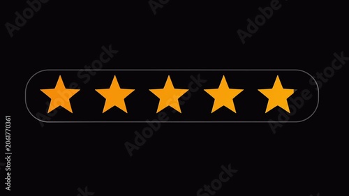 Rating Animation – 4K Alpha Channel Seamless Loop