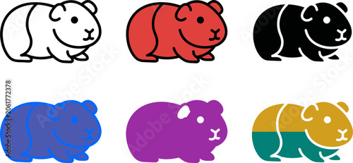 Photos Colorful guinea pigs in different colors and styles  cute animals