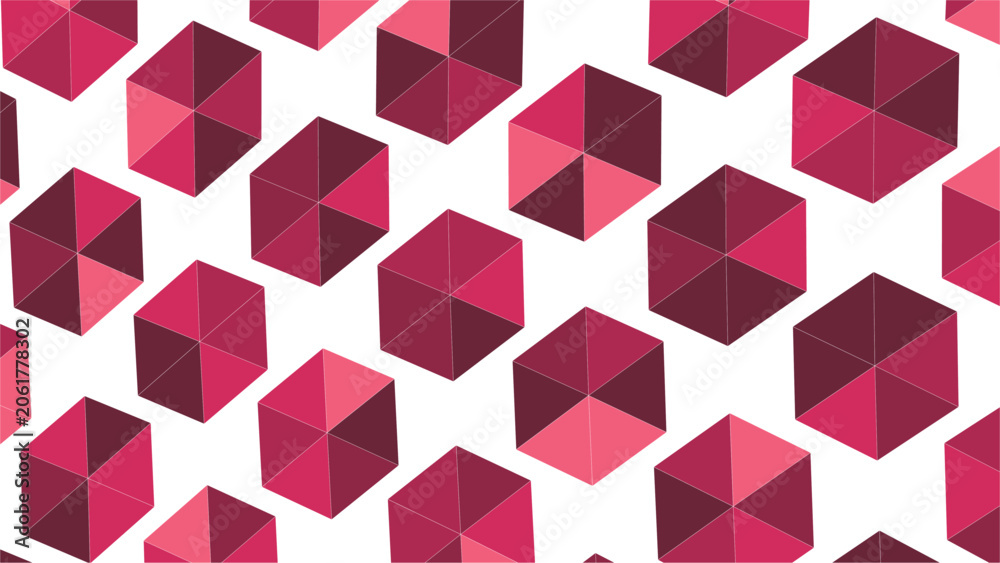 Obraz premium Triangular hexagons form geometric pattern