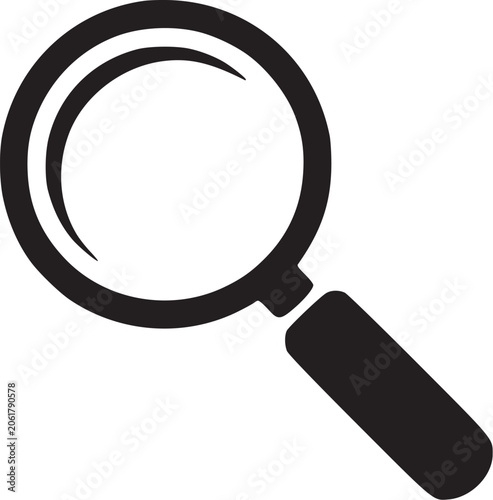 Konstfotografi Magnifying glass icon