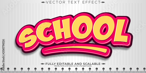 Konstfotografi Chalk blackboard text effect, editable white and grunge text style