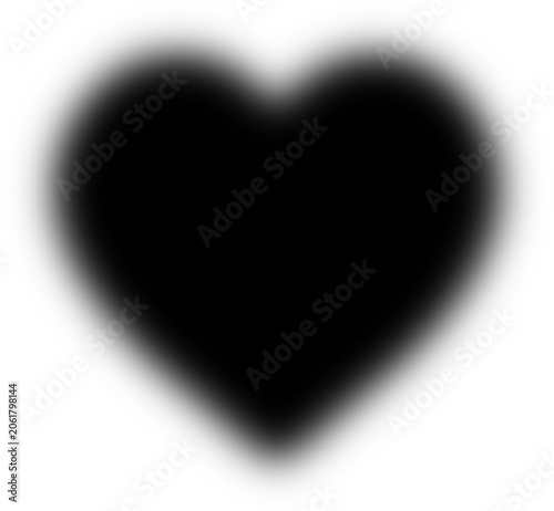 Blurry heart apple star clover tomato