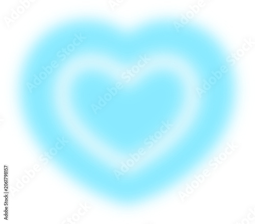 Blurry heart apple star clover tomato