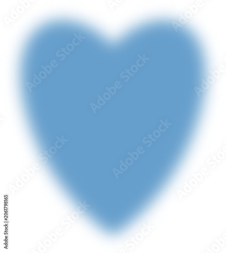 Blurry heart apple star clover tomato