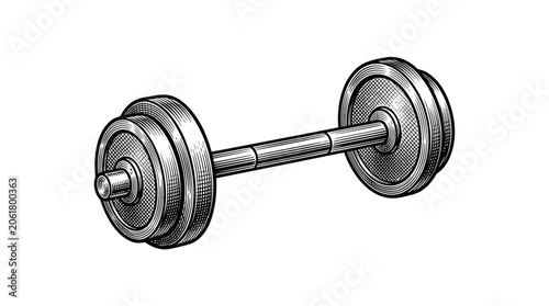 Dumbbell weightlifting fitness equipment tool.