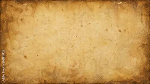 Vintage parchment background with worn texture and aged brown color