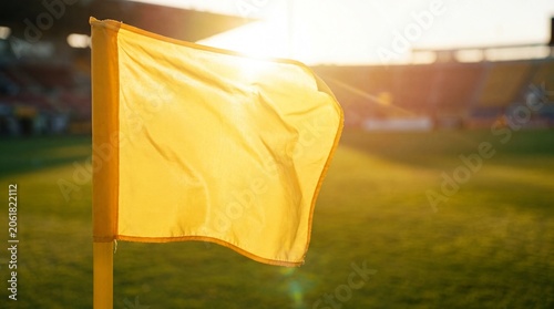 Abstract Creative Background with Waving Elegant Gold Silk Fabric in Sunset Light